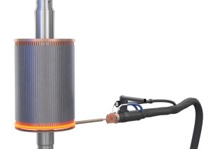 Induction brazing of copper profiles