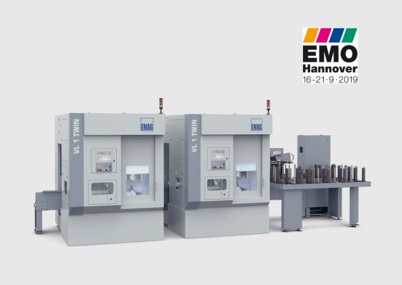 Manufacturing line with two VL 1 TWINs for planetary gears