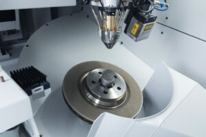 Laser deposition welding of brake discs 