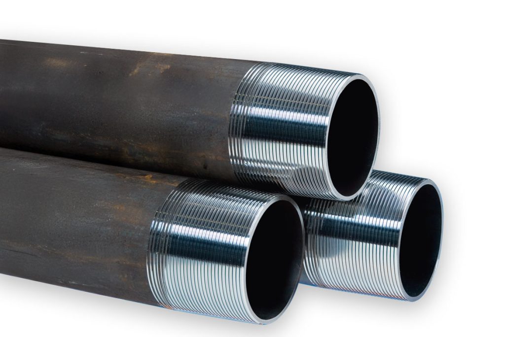 Various OCTG pipes with cleanly machined thread profiles for the highest demands in the oil and gas industry