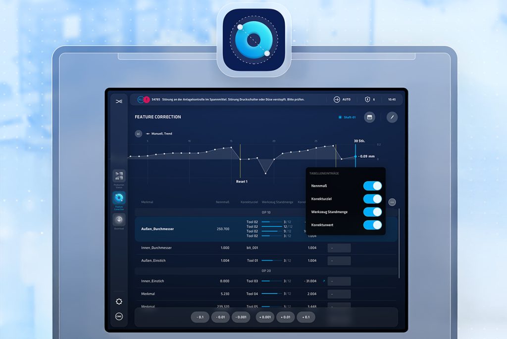 EDNA ONE Feature Correction for corrections and feature visualization