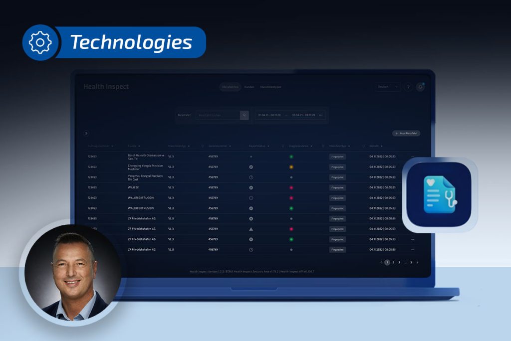 EDNA Health Inspect: Efficient machine diagnostics for vertical turning machines
