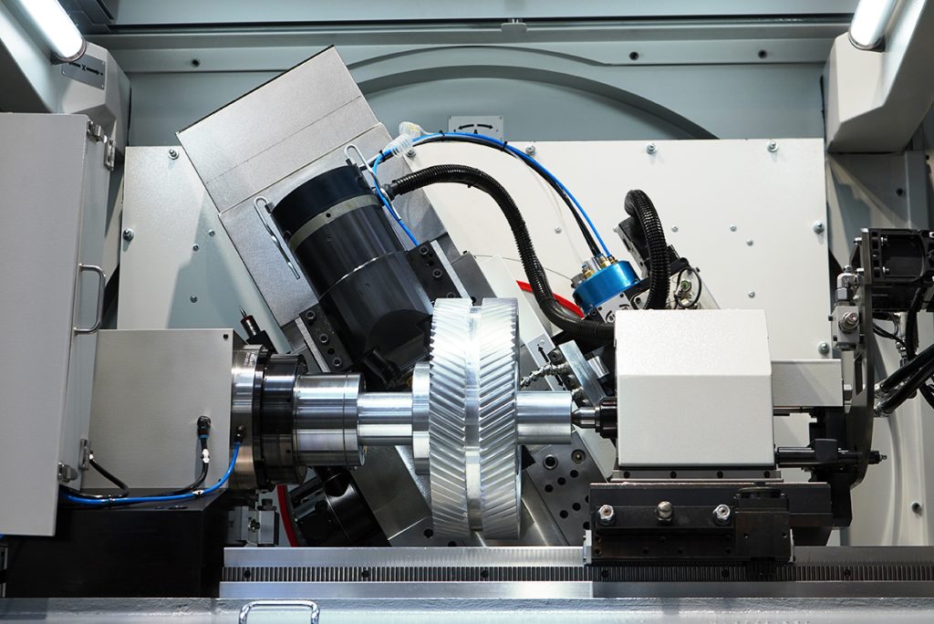 Work area of the GP 500 H - Machining of double helical gears for helicopter gearboxes