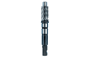 Close-up of a steering pinion