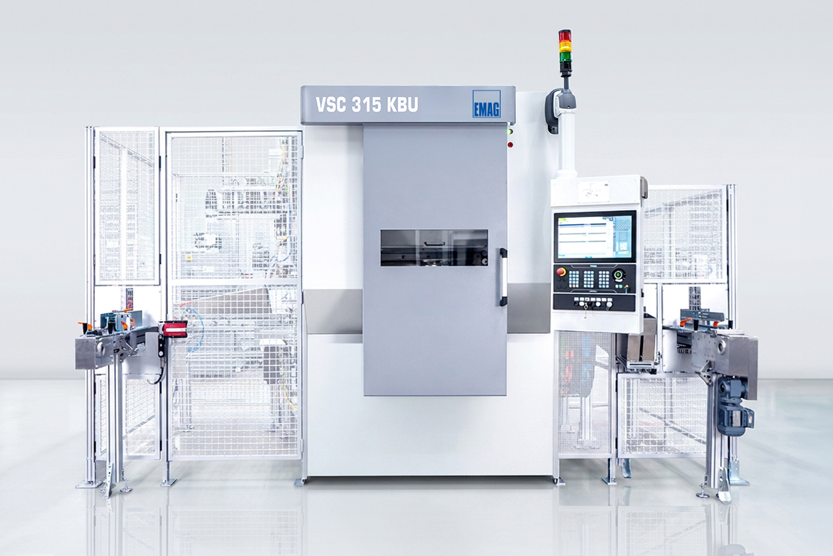VSC 315 KBU – vertical single-spindle milling and turning center for machining ball tracks with integrated automation