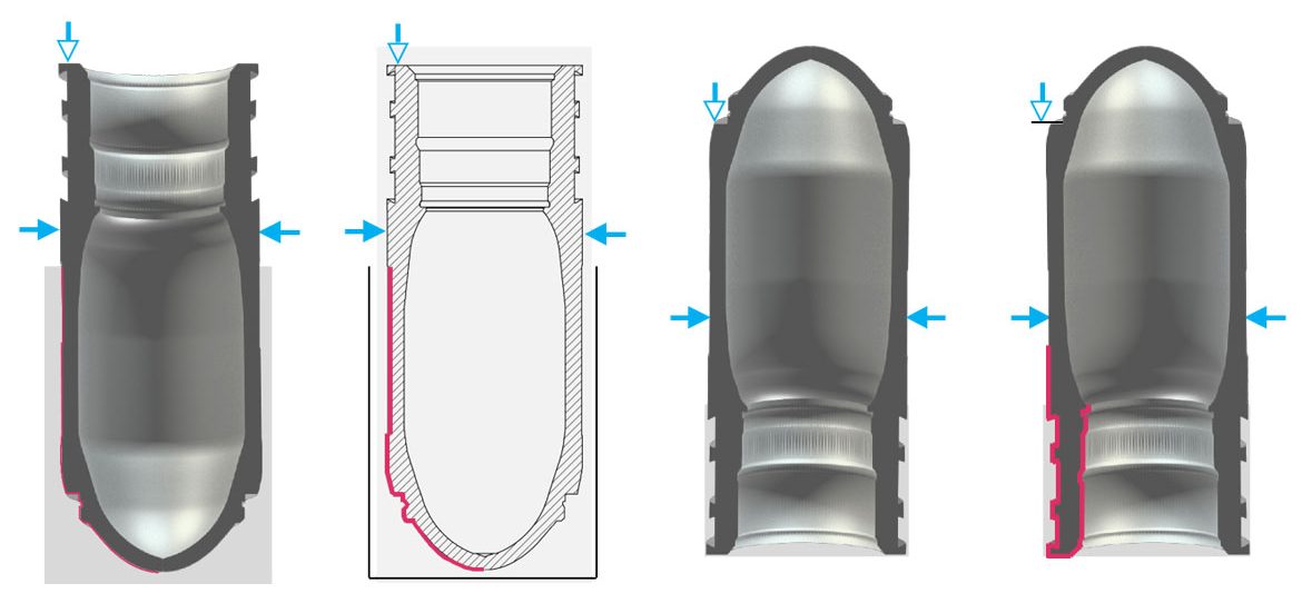 Process plans OP 20 and OP 30 for the projectile body of the 120-mm armor-piercing ammunition on the EMAG VL 8.