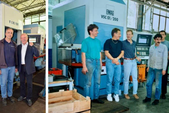 Zwischen diesen Fotos liegen fast genau 27 Jahre – die VSC Maschine der ersten Generation ist aber trotzdem noch im Einsatz.