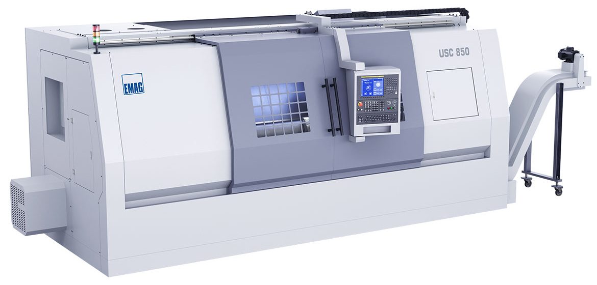 Außenansicht der USC 850, ausgestattet mit moderner CNC-Steuerung.