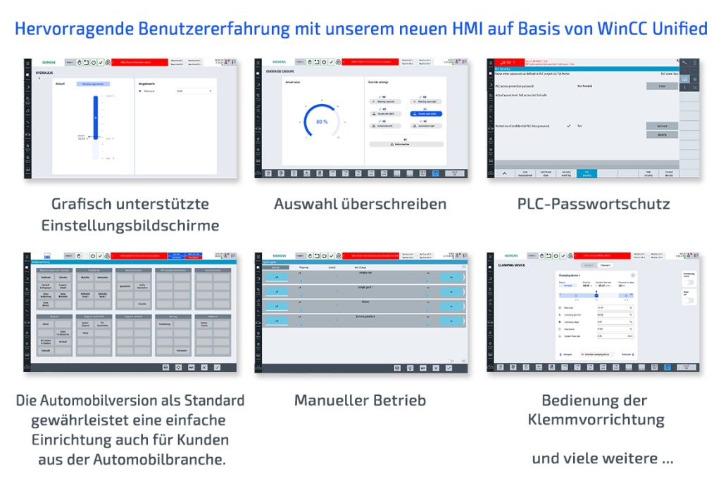 Benutzeroberfläche der Sinumerik One mit WinCC Unified für eine intuitive Maschinensteuerung 