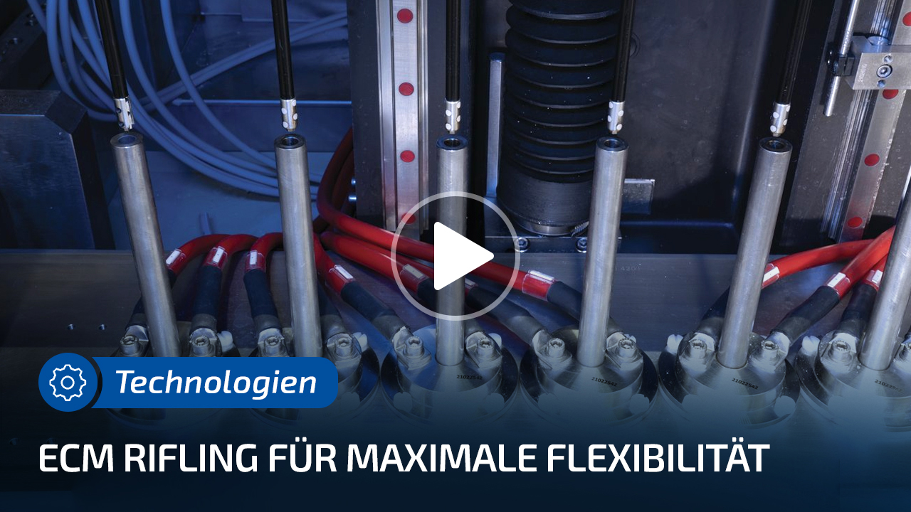 ECM Rifling auf einer PI 2500 und PI 800 – elektrochemische Bearbeitung von Läufen